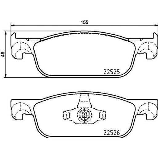 DON Front Brake Pad Set PCP2082