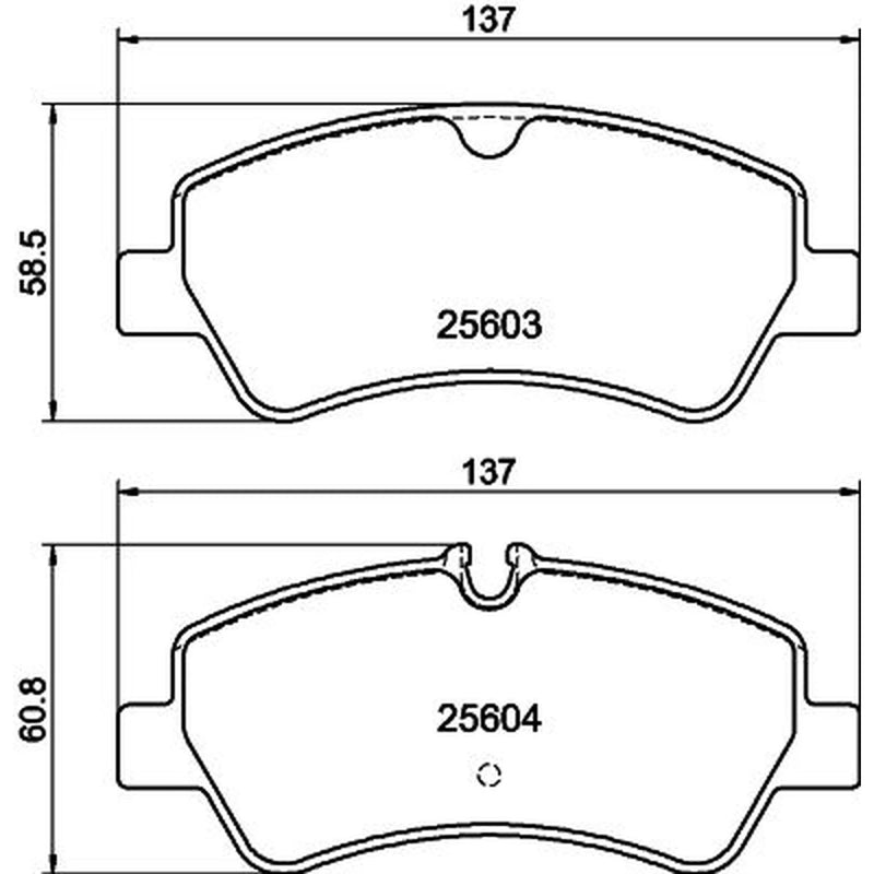 DON Rear Brake Pad Set PCP2151