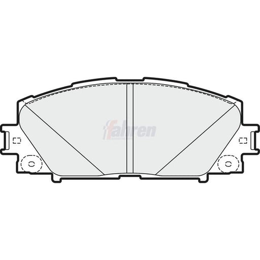 Fahren Front Brake Pad Set fits Lexus Ct 2011 on