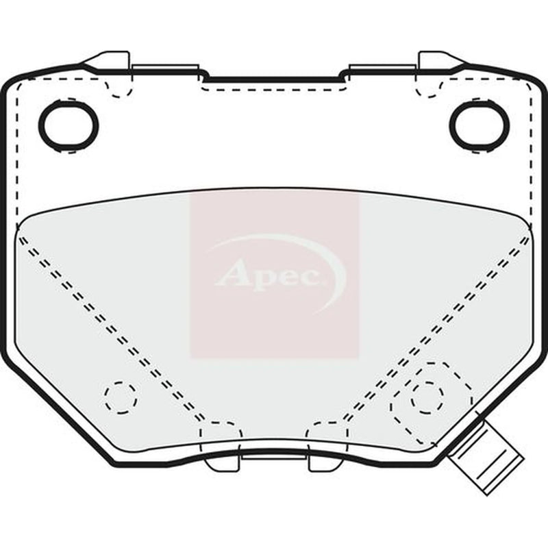 Apec Rear Brake Pad Set PAD1276