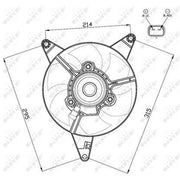 NRF Engine Cooling Fan 47498