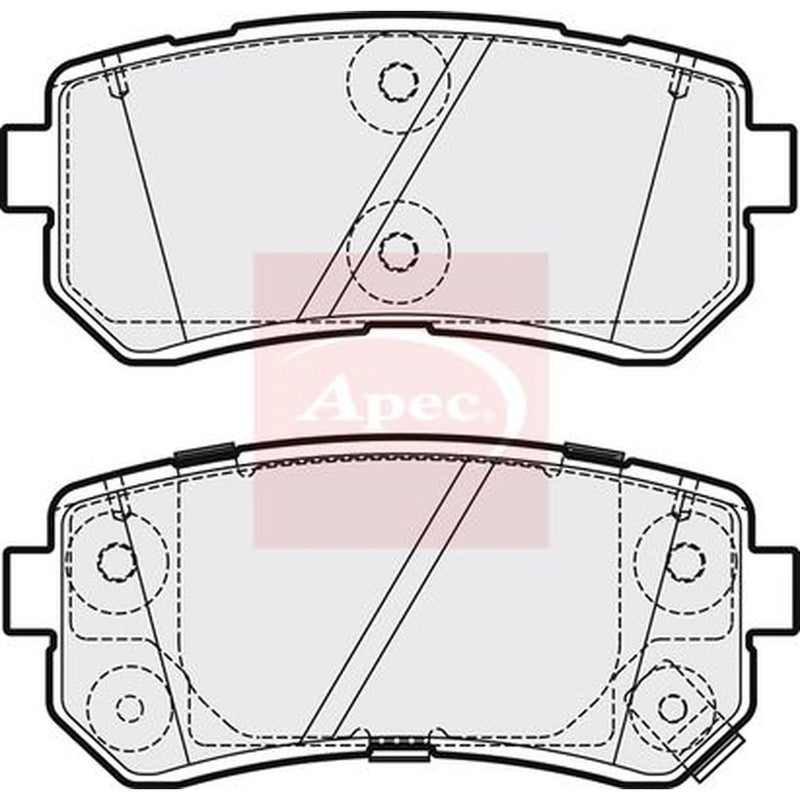Apec Rear Brake Pad Set PAD2195