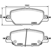 DON Rear Brake Pad Set PCP2153