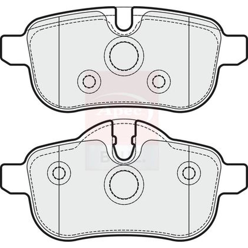 Apec Rear Brake Pad Set PD3699