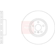 Apec 2 x Front Vented Brake Discs DSK3325