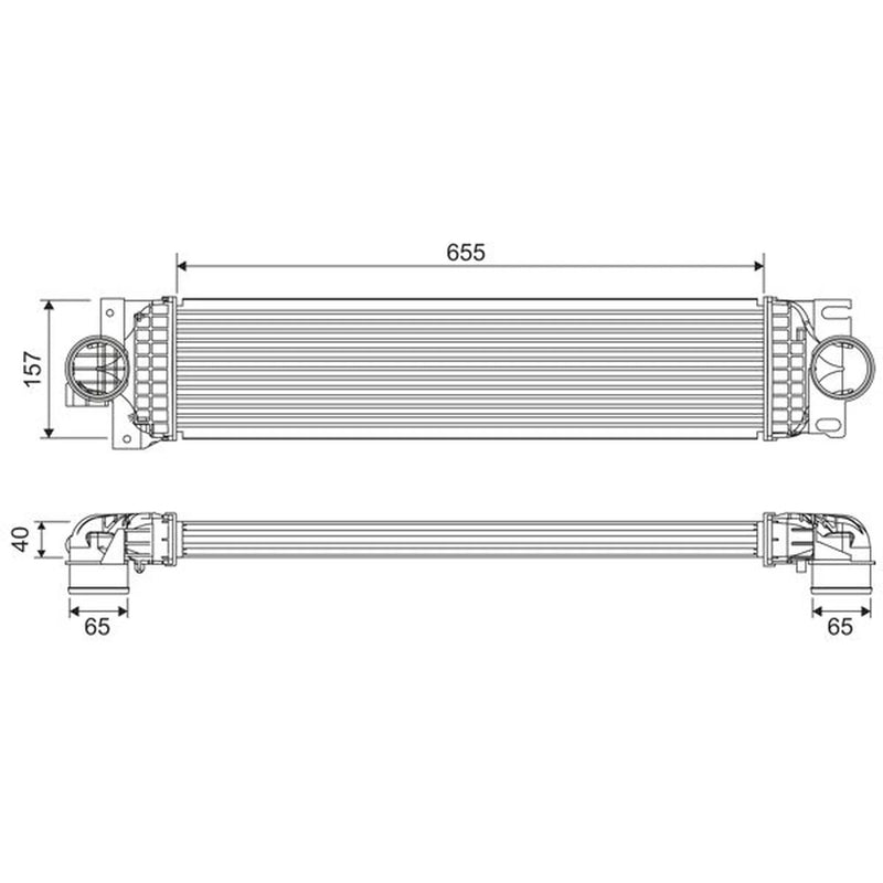 Valeo Intercooler (Charge Air Cooler) 818699