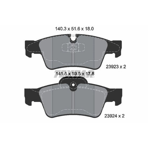 Textar Rear Brake Pad Set 2392302