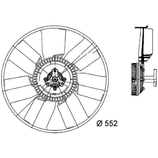 Mahle Engine Cooling Fan CFF 459 000P