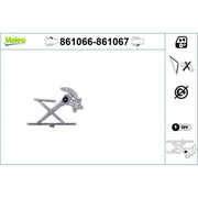 Valeo Electric Window Regulator Lifter Left Front 861066