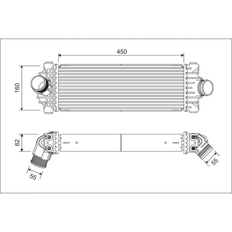 Valeo Intercooler (Charge Air Cooler) 822933