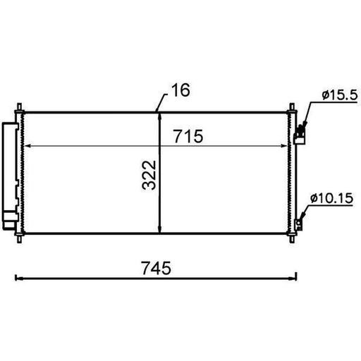 Mahle Air Conditioning Condenser AC 702 000S