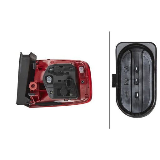 Hella Tail Light / Lamp P21W Left 2VA 009 686-091