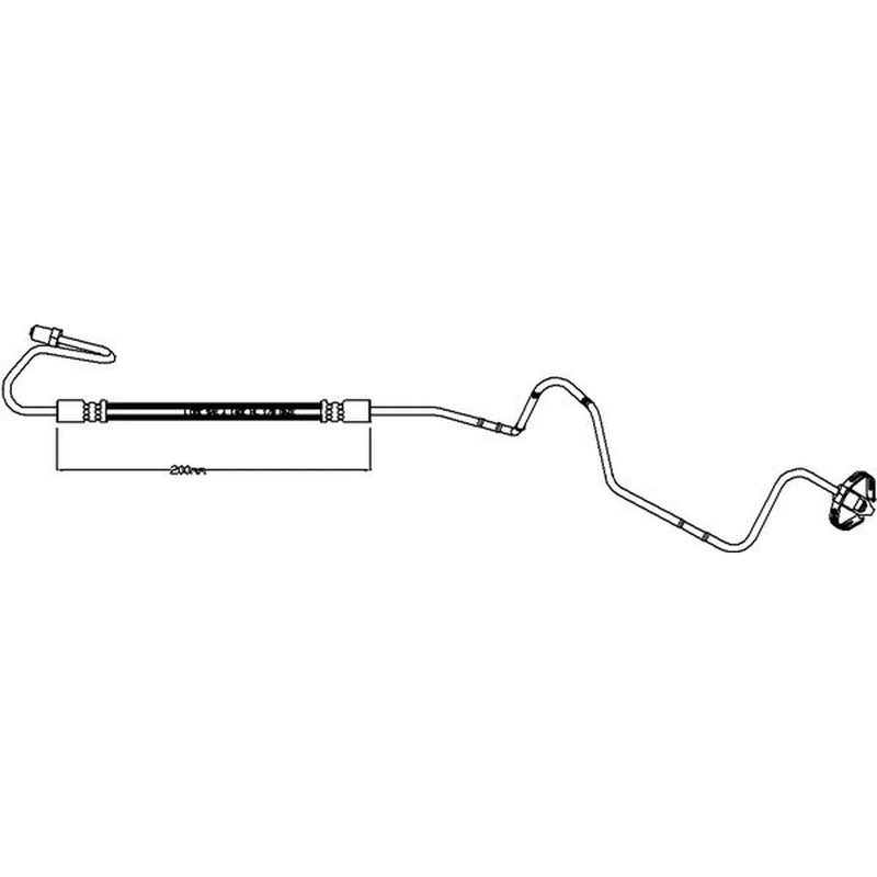 Abtex Brake Hydraulic Hose Line outer ABH1191R