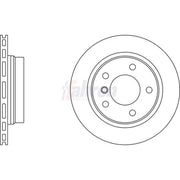Fahren 2 x Vented Rear Brake Discs FBD6163-x2
