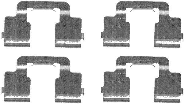 Textar Brake Pad Accessory Fitting Kit Rear 82073900