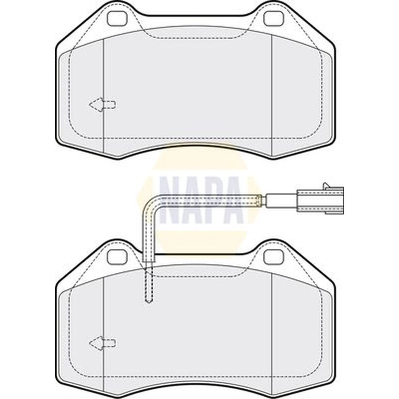 NAPA Front Brake Pad Set NBP1879