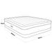 Dellonda Raised Air Bed with Built-in Electric Pump & Storage Bag - Queen - Dellonda - Van Life Living