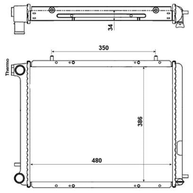 NRF Engine Radiator 507352