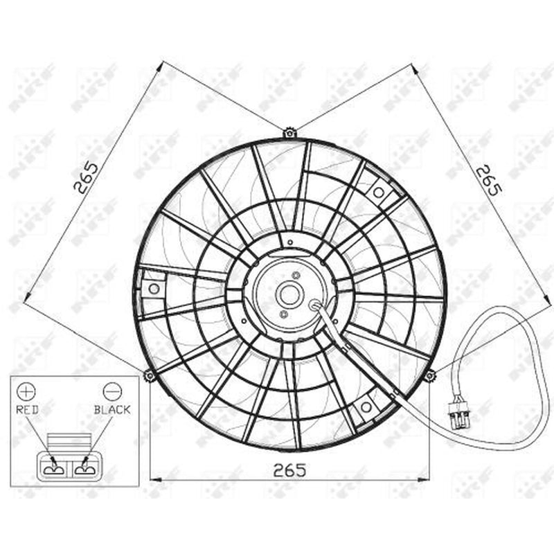 NRF Engine Cooling Fan Right 47483