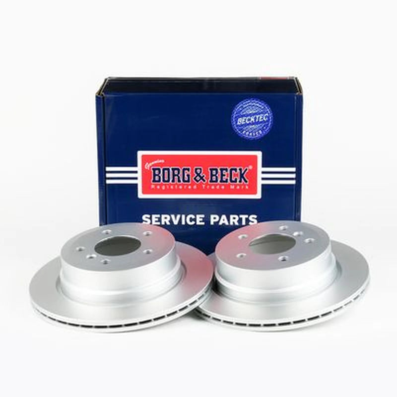 Borg & Beck 2 x Vented Rear Brake Discs BBD4811