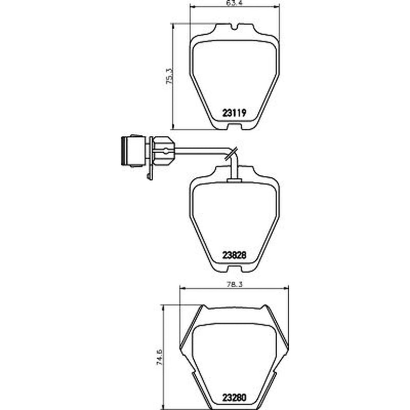 Mintex Front Brake Pad Set MDB2178