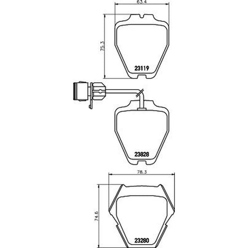 Mintex Front Brake Pad Set MDB2178