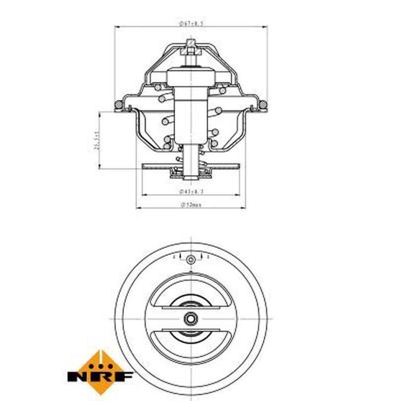 NRF Thermostat,Coolant 725067