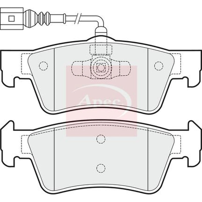 Apec Rear Brake Pad Set PAD1484