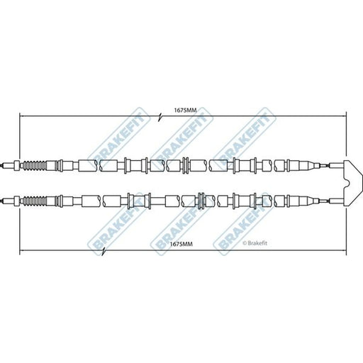 Apec Handbrake Cable Right Rear BBC3496