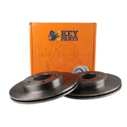 Key Parts 2 x Vented Front Brake Discs KBD4127-x2