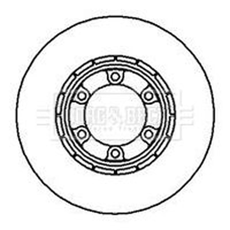 Borg & Beck 2 x Vented Front Brake Discs BBD5006-x2