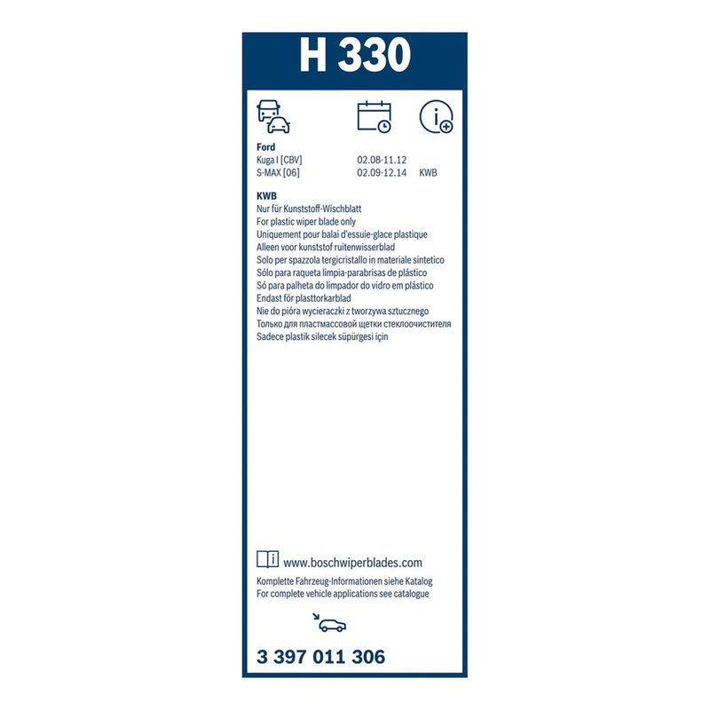 Bosch Conventional Wiper Blade 330mm — H330