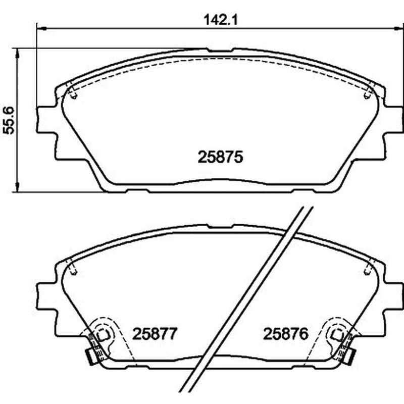 Mintex Front Brake Pad Set MDB3417