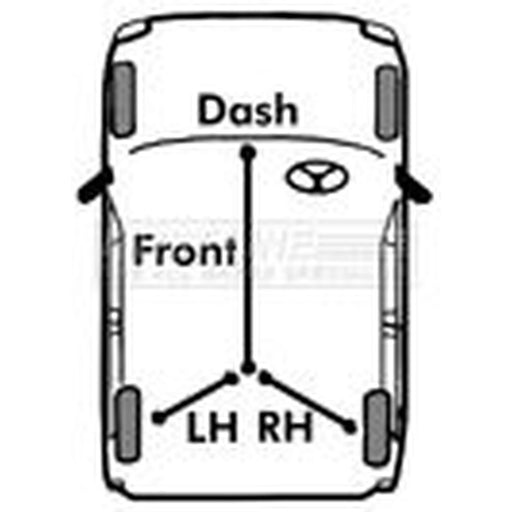 First Line Handbrake Cable Front FKB6006