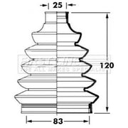 First Line Drive Shaft Bellow Kit Wheel Side Thermoplast FCB6048