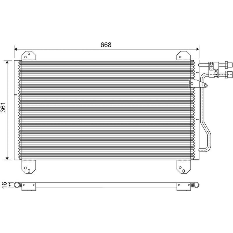 Valeo Air Conditioning Condenser 816891