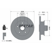 Textar 2 x Solid Front Brake Discs 92053000-x2