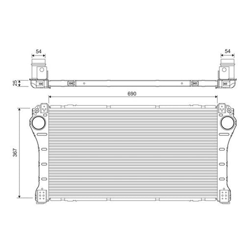 Valeo Intercooler (Charge Air Cooler) 818375