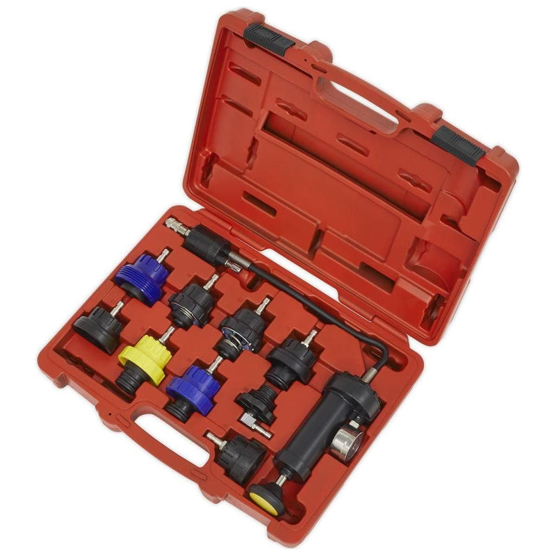 Sealey Cooling System Pressure Test Kit 10pc VS0013 Sealey  - Town Parts