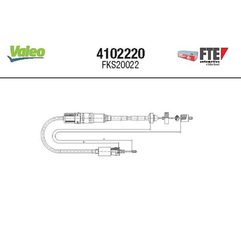 Valeo Clutch Control Cable Pull 4102220