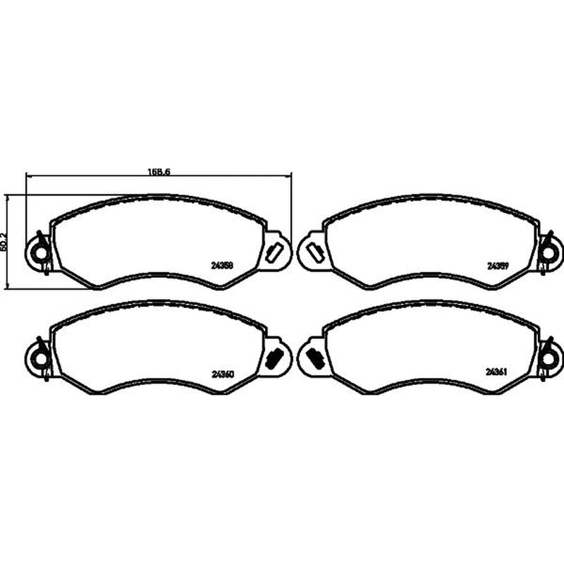DON Front Brake Pad Set PCP2184