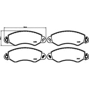 Mintex Front Brake Pad Set MDB2817