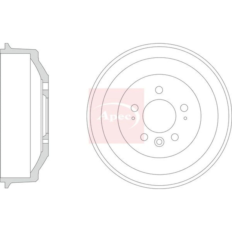 Apec Brake Drum Assembly Rear DRM9207