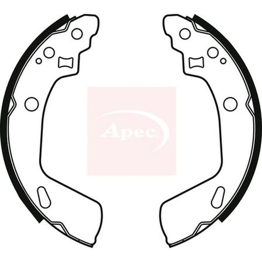 Apec Brake Shoe Set Axle Kit SHU823