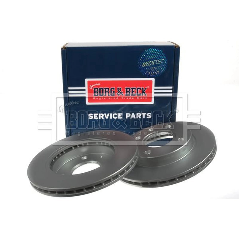 Borg & Beck 2 x Vented Front Brake Discs BBD4025-x2