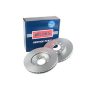 Borg & Beck 2 x Vented Front Brake Discs BBD4074-x2
