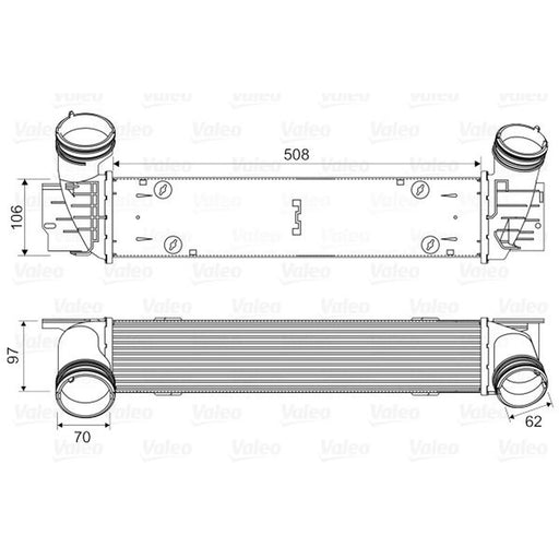 Valeo Intercooler (Charge Air Cooler) 818594