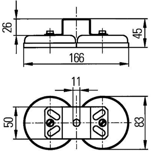 Hella Mounting Holder Bracket 8HG 004 806-001