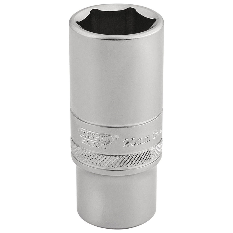 Draper 6 Point Metric Deep Socket, 3/8" Sq. Dr., 20mm 16587 Draper  - Town Parts