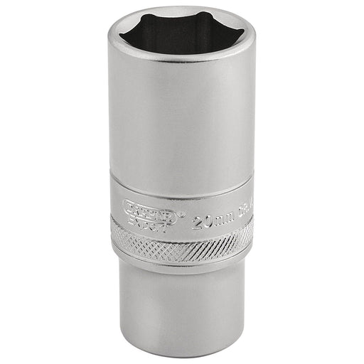 Draper 6 Point Metric Deep Socket, 3/8" Sq. Dr., 20mm 16587 Draper  - Town Parts